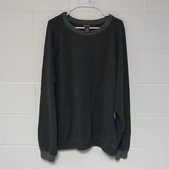 St John's Bay/Cotton/Gray/Crewneck/Lightweight/Long sleeve/Sweater/3XLT - Picture 1 of 8